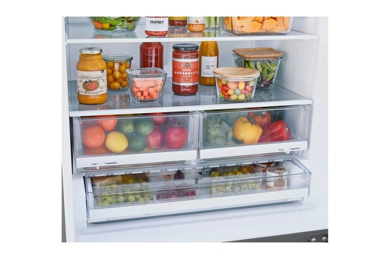 LG  26 Cu. Ft. 33 Inch Wide Bottom Freezer Refrigerator - Stainless Steel - Stainless Steel (LRDCS2603S)
