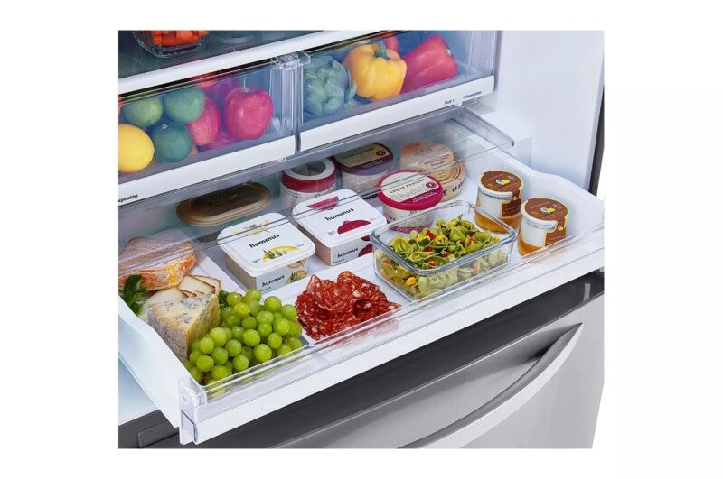 LG  26 Cu. Ft. 33 Inch Wide Bottom Freezer Refrigerator - Stainless Steel - Stainless Steel (LRDCS2603S)