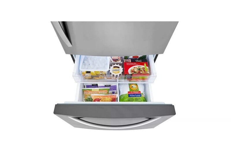 LG  26 Cu. Ft. 33 Inch Wide Bottom Freezer Refrigerator - Stainless Steel - Stainless Steel (LRDCS2603S)