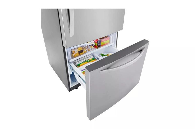 LG  26 Cu. Ft. 33 Inch Wide Bottom Freezer Refrigerator - Stainless Steel - Stainless Steel (LRDCS2603S)