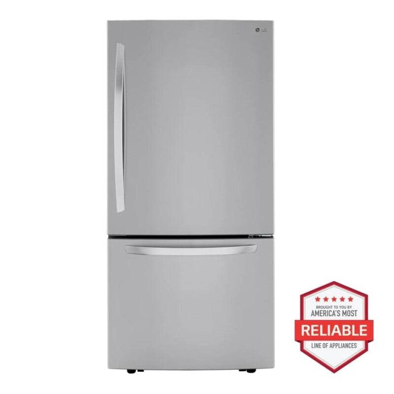 LG  26 Cu. Ft. 33 Inch Wide Bottom Freezer Refrigerator - Stainless Steel - Stainless Steel (LRDCS2603S)