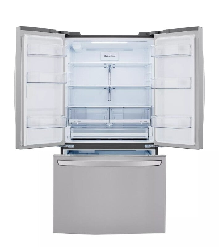 LG  23 Cu. Ft. French Door, Counter-depth, Non Dispense Refrigerator - Print Proof Stainless Steel (LRFCC23D6S)