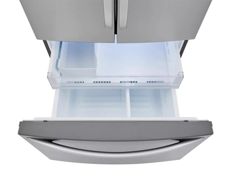 LG  23 Cu. Ft. French Door, Counter-depth, Non Dispense Refrigerator - Print Proof Stainless Steel (LRFCC23D6S)