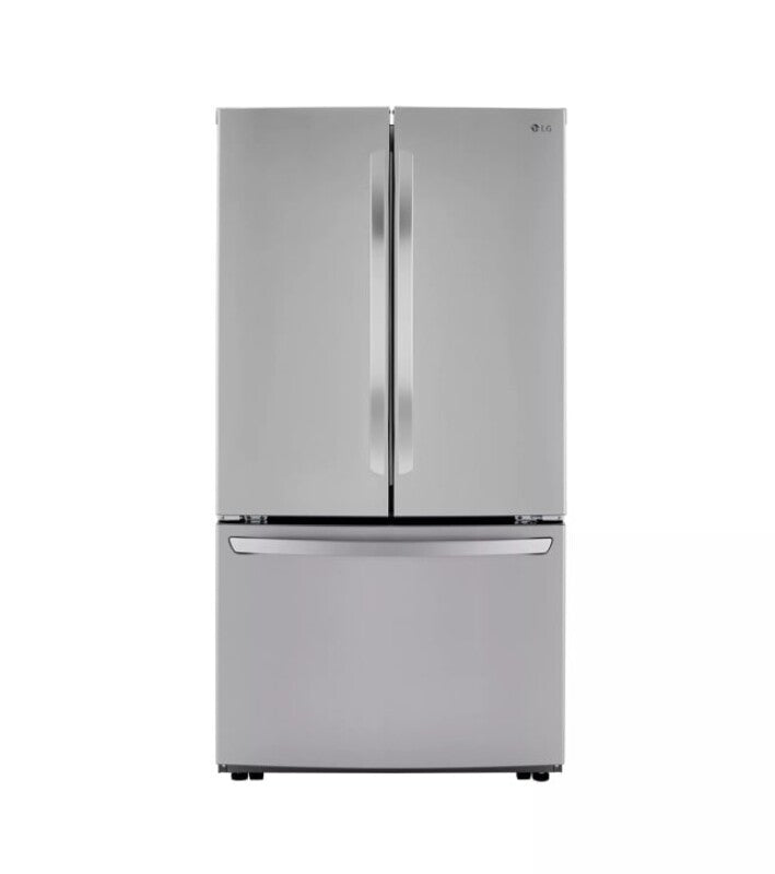 LG  23 Cu. Ft. French Door, Counter-depth, Non Dispense Refrigerator - Print Proof Stainless Steel (LRFCC23D6S)