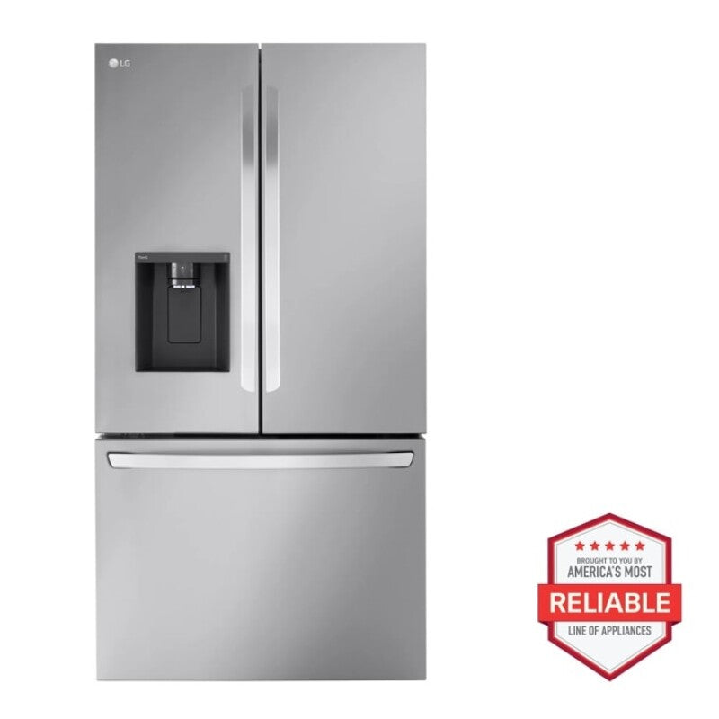LG  26 Cu. Ft. Smart Counter-depth Max™ Refrigerator With Dual Ice Makers - Stainless Steel (LRFXC2606S)