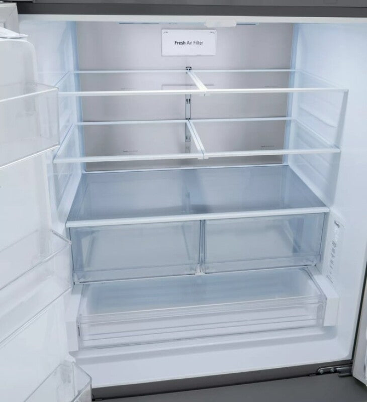 LG  31 Cu. Ft. Smart Standard-depth Max™ French Door Refrigerator With Dual Ice - Stainless Steel (LRFXS3106S)