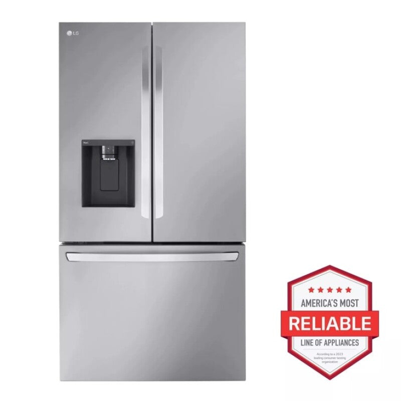 LG  31 Cu. Ft. Smart Standard-depth Max™ French Door Refrigerator With Dual Ice - Stainless Steel (LRFXS3106S)