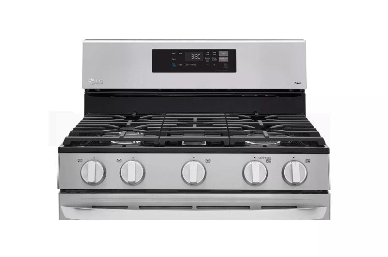 LG  5.8 Cu. Ft. Smart Wi-fi Enabled Gas Range With Easyclean® - Stainless Steel (LRGL5821S)