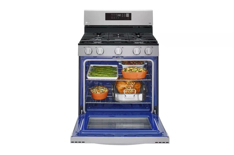 LG  5.8 Cu. Ft. Smart Wi-fi Enabled Fan Convection Gas Range With Air Fry & Easyclean® - Stainless Steel (LRGL5823S)