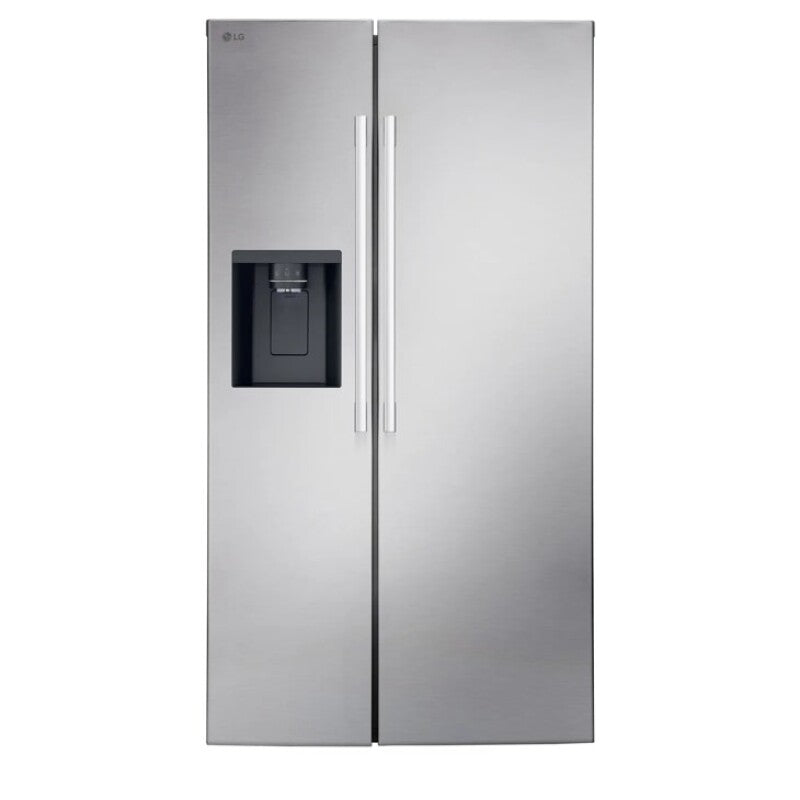 LG  27 Cu. Ft. Standard-depth, Side-by-side Refrigerator, With Ice And Water And Bar Handle Design - PrintProof Stainless Steel (LS27T3230S)