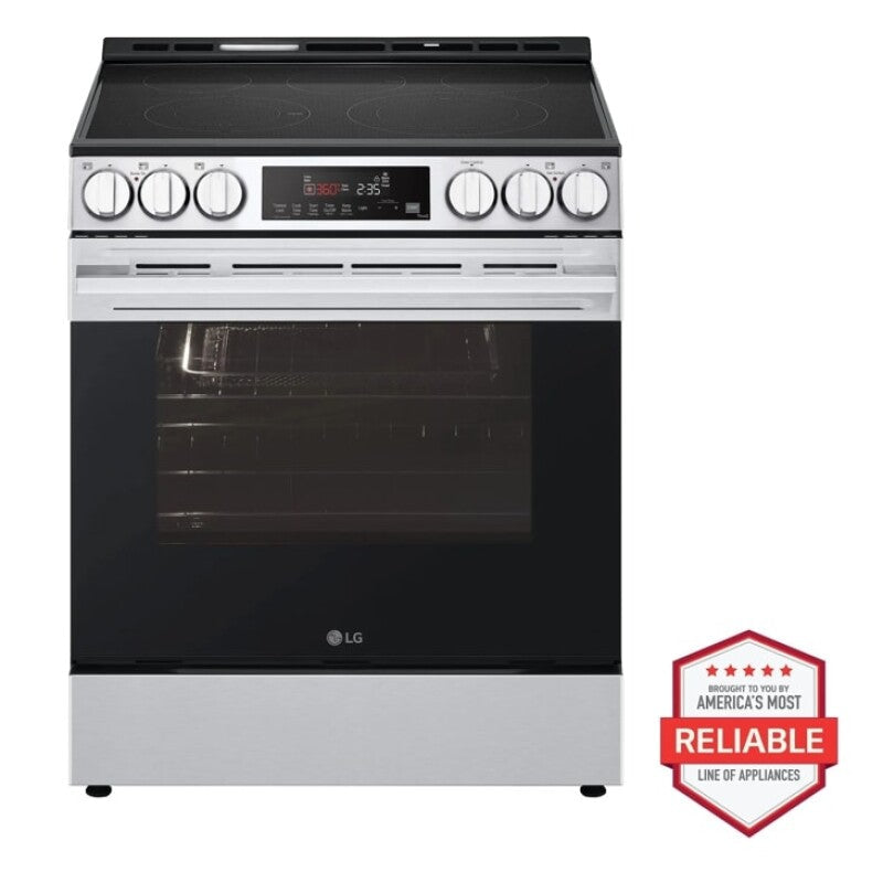 LG  6.3 Cu Ft. Smart Electric Slide-in Range With Air Fry & Easyclean® - Print Proof Stainless Steel (LSEL6333XE)