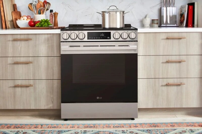 LG  6.3 Cu Ft. Smart Electric Slide-in Range With Air Fry & Easyclean® - Print Proof Stainless Steel (LSEL6333XE)