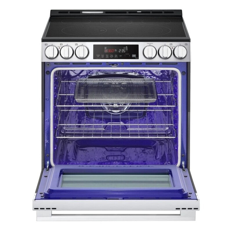 LG  6.3 Cu Ft. Smart Electric Slide-in Range With Air Fry & Easyclean® - Print Proof Stainless Steel (LSEL6333XE)