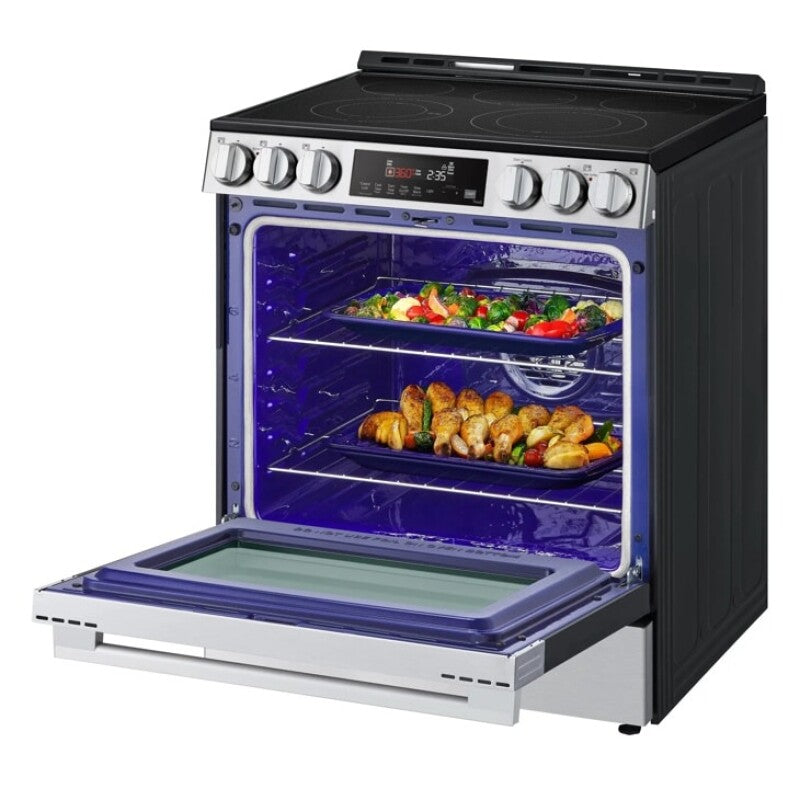 LG  6.3 Cu Ft. Smart Electric Slide-in Range With Air Fry & Easyclean® - Print Proof Stainless Steel (LSEL6333XE)