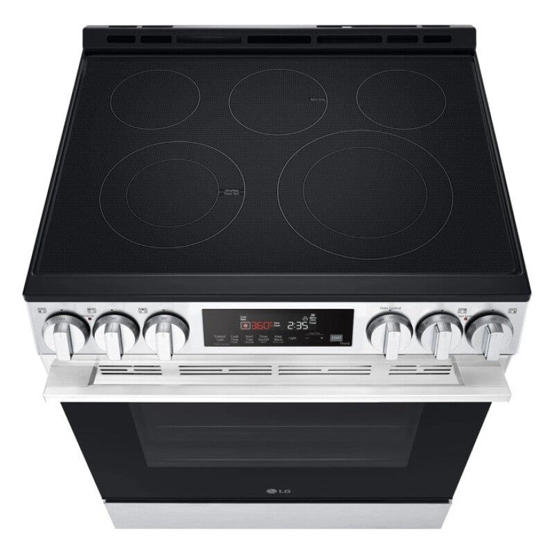 LG  6.3 Cu Ft. Smart Electric Slide-in Range With Air Fry & Easyclean® - Print Proof Stainless Steel (LSEL6333XE)