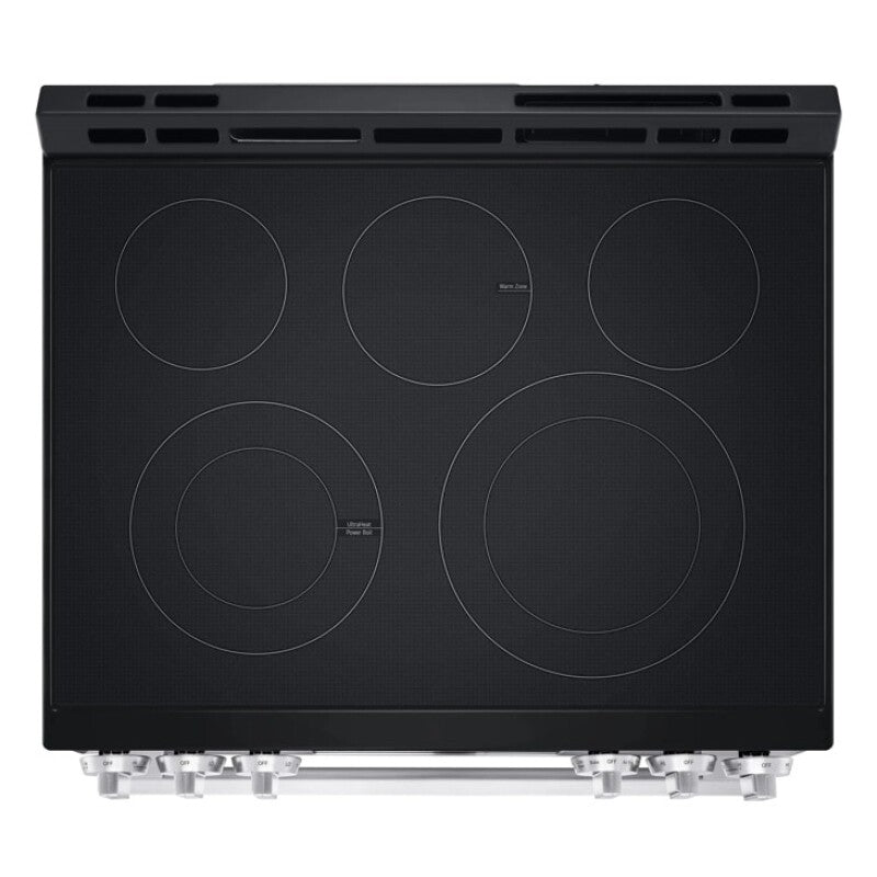 LG  6.3 Cu Ft. Smart Electric Slide-in Range With Air Fry & Easyclean® - Print Proof Stainless Steel (LSEL6333XE)