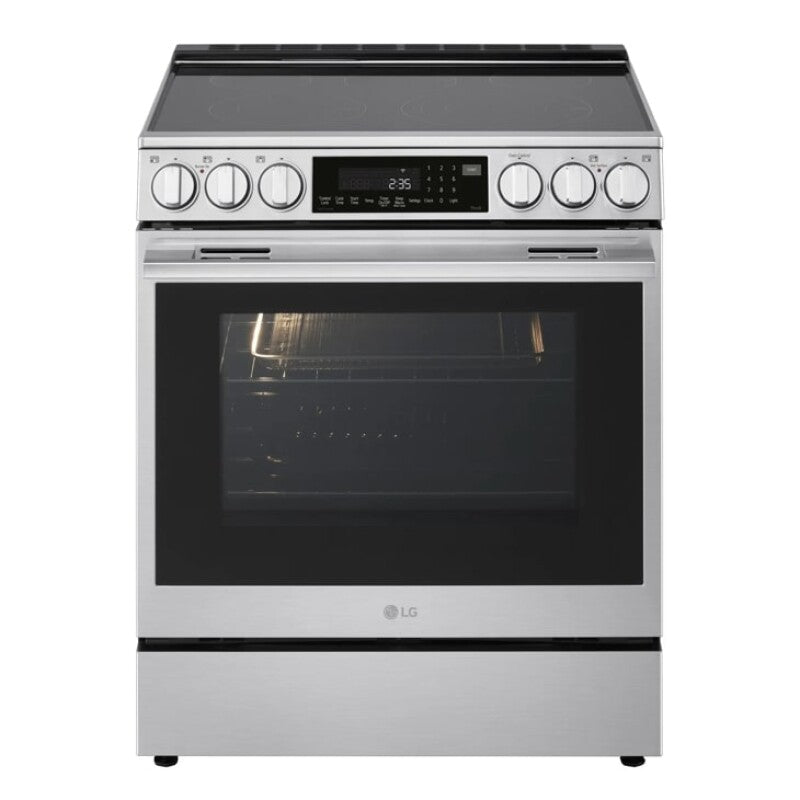 LG  6.3 Cu. Ft. Smart Electric Slide-in Range With Instaview®, Probake Convection®, And Air Fry - Print Proof Stainless Steel (LSEL6337XE)