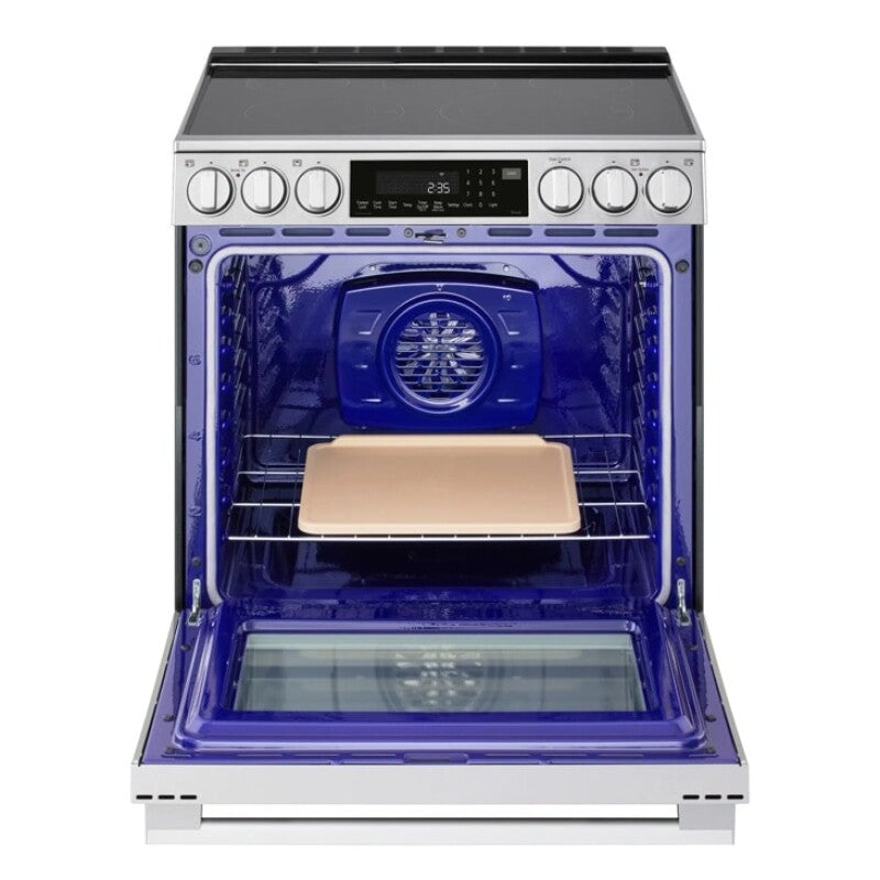 LG  6.3 Cu. Ft. Smart Electric Slide-in Range With Instaview®, Probake Convection®, And Air Fry - Print Proof Stainless Steel (LSEL6337XE)