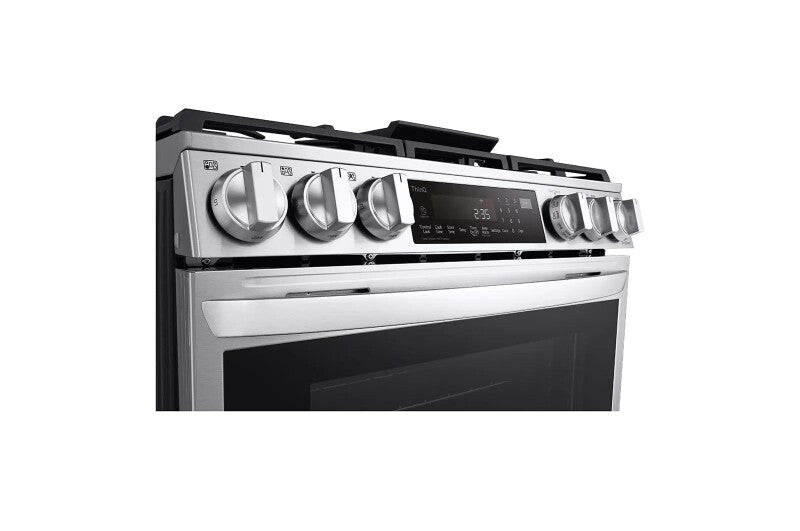 LG  6.3 Cu. Ft. Smart Wi-fi Enabled Probake Convection® Instaview® gas Slide-in Range With Air Fry - Print Proof Stainless Steel (LSGL6335F)
