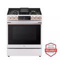 LG Studio  6.3 Cu. Ft. Instaview® Gas Slide-in Range With Probake Convection® And Air Fry - Essence White (LSGS6338N)