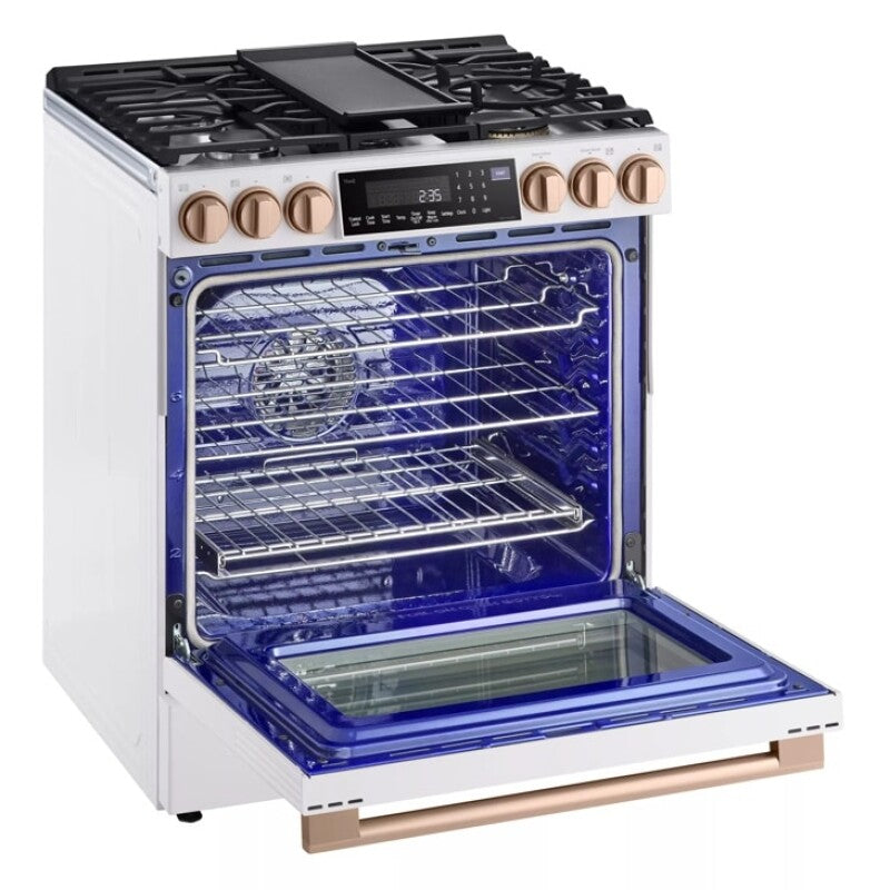 LG Studio  6.3 Cu. Ft. Instaview® Gas Slide-in Range With Probake Convection® And Air Fry - Essence White (LSGS6338N)