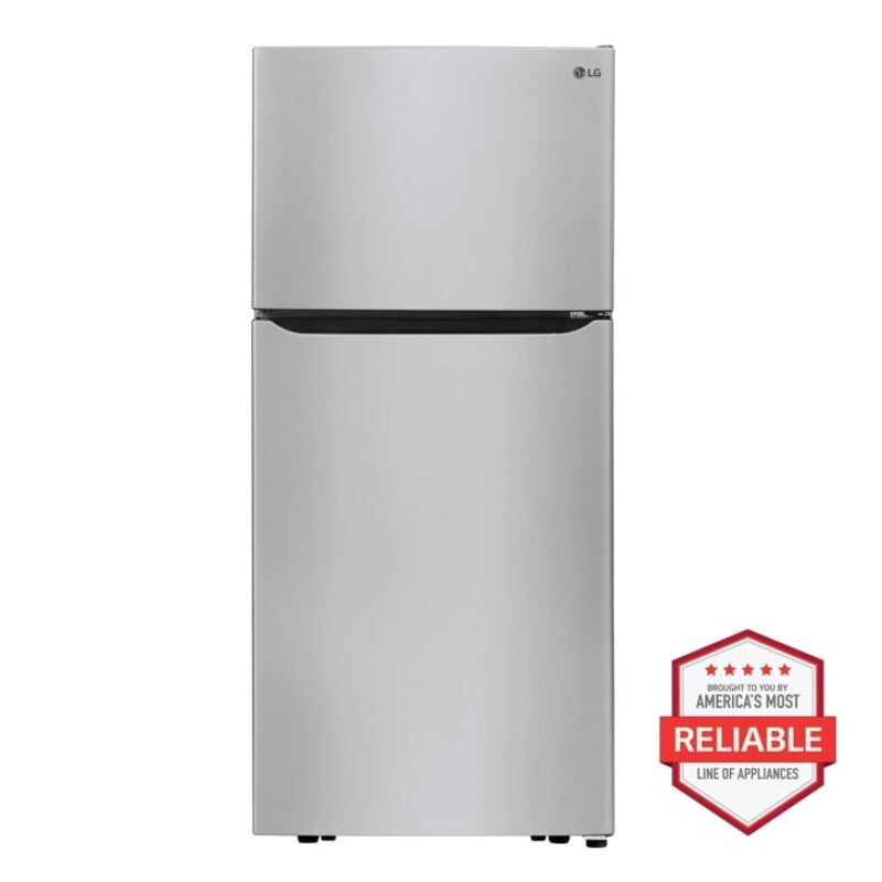 LG 30-Inch 20 Cu. Ft. Top Freezer Refrigerator - Stainless Steel (LTCS20030S)