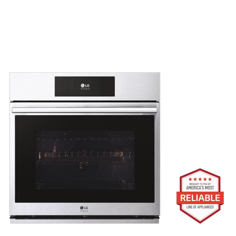 LG  6.9 Cu. Ft. Smart Gas Double Oven Slide-in Range With Instaview®, Probake® Convection, Air Fry, And Air Sous Vide - Print Proof Stainless Steel (LTGL6937F)