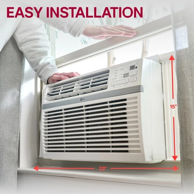 LG  14,000 Btu Window Air Conditioner | Cools Up To 800 Sq. Ft. - White (LW1424RD)