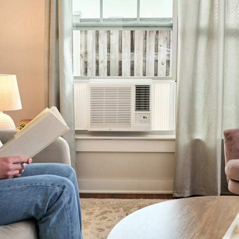 LG  18,000 Btu Smart Wi-fi Enabled Window Air Conditioner | Cools Up To 1,000 Sq. Ft. - White (LW1823HRSM)