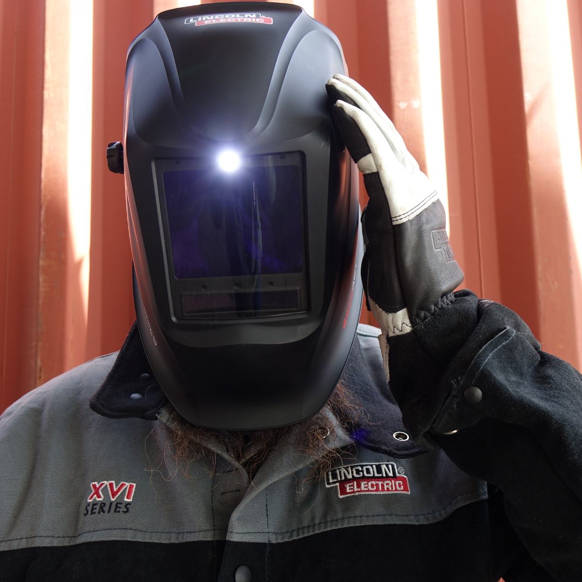 Lincoln Viking 3350 ADV Matte Black 5th Gen Welding Helmet - K3034-5