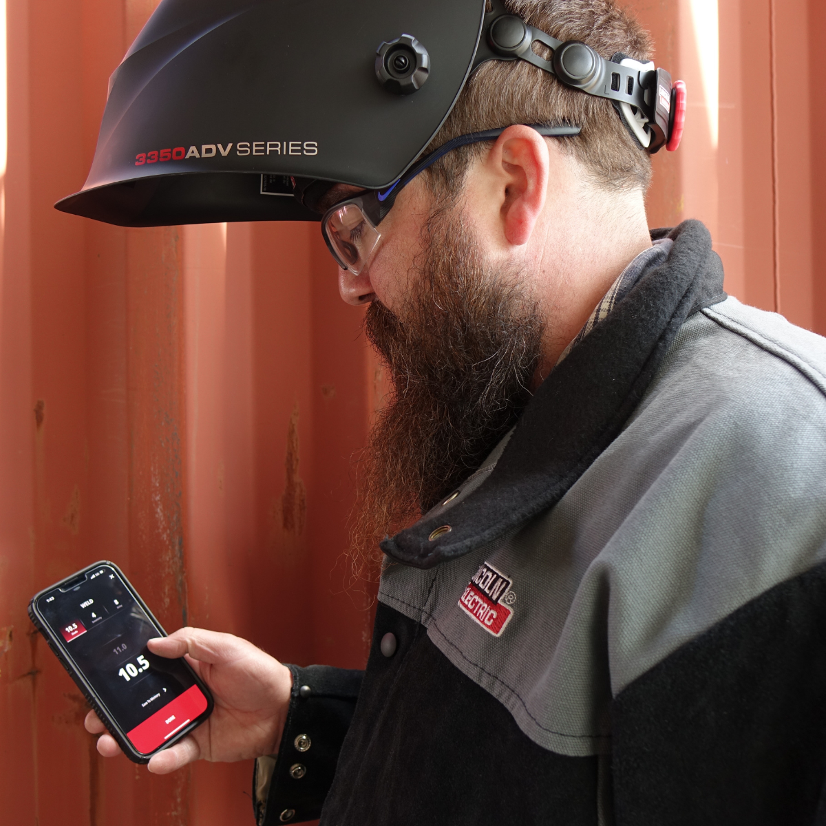 Lincoln Viking 3350 ADV Matte Black 5th Gen Welding Helmet - K3034-5