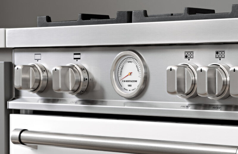 BERTAZZONI  30 inch Dual Fuel, 5 Burners, Electric Oven - Stainless Steel (MAS305DFMXV)