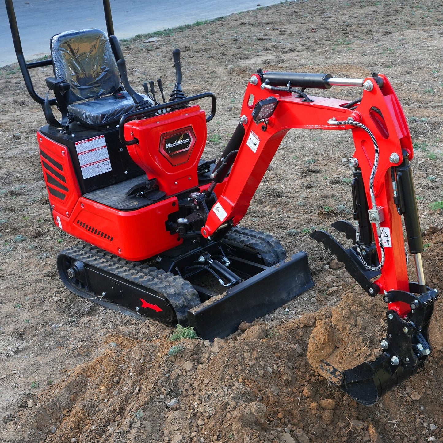 MechMaxx MEC10 Mini Excavator Compact HONDA GX390 Engine 65.7" Max Digging Depth 1 Ton 2280 lbs Operating Weight New