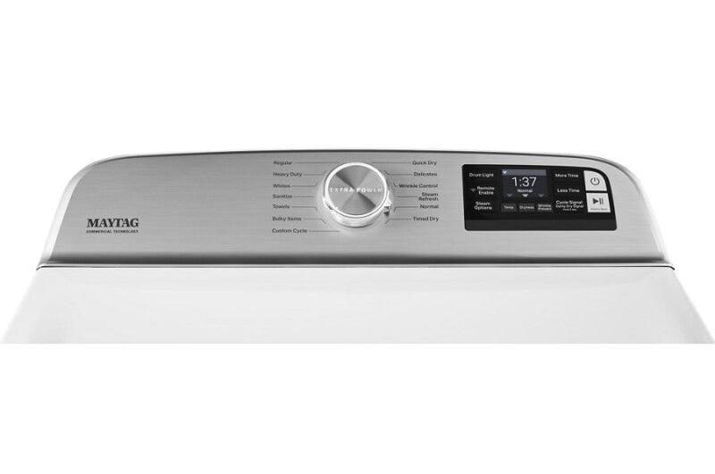 Maytag Smart Top Load Electric Dryer with Extra Power - 7.4 cu. ft. - White (MED7230HW)