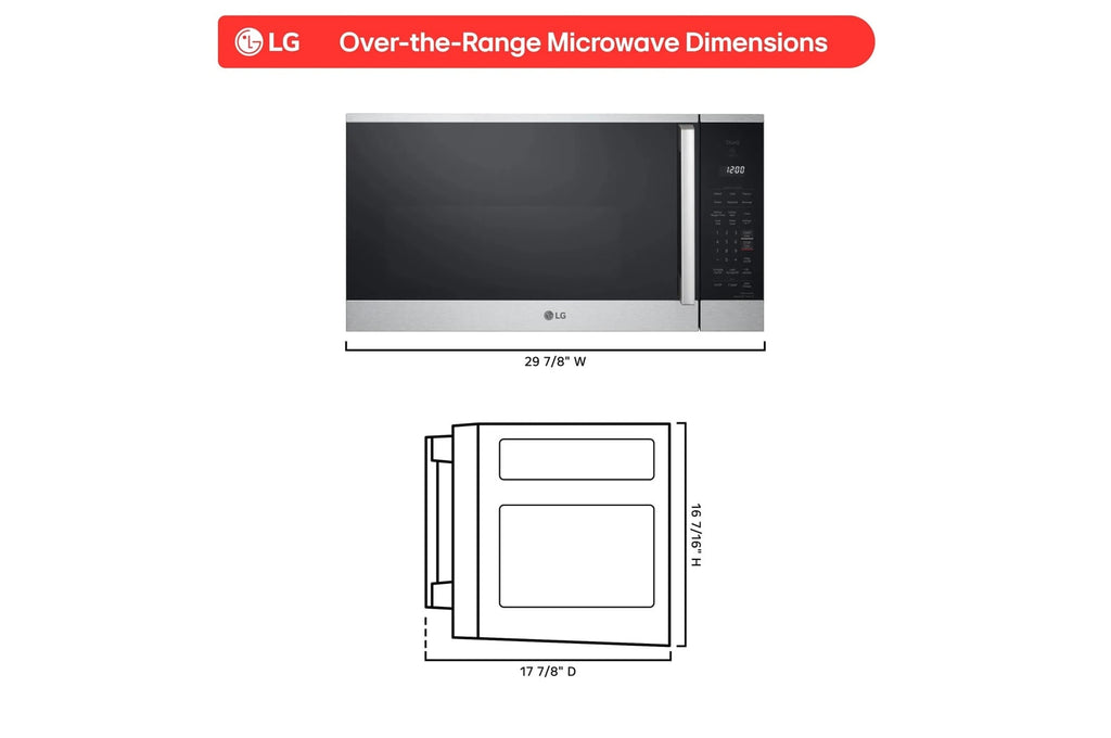 LG 1.8 cu. ft. Smart Over-the-Range Microwave Oven with EasyClean®