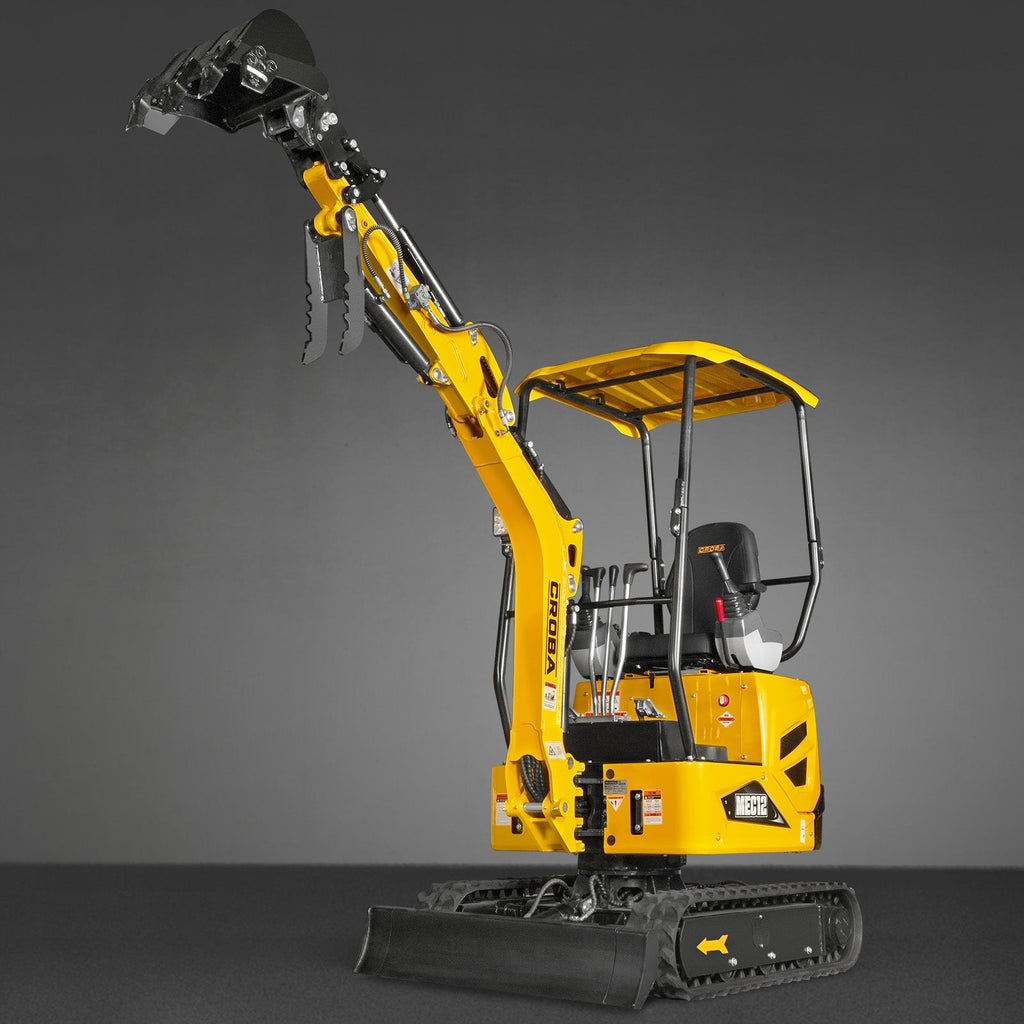 Mini Compact Excavator Kubota D722 Engine,  65.7" Max. Digging Depth, 1.2Ton, 2700 LBS Operating Weight,  MEC12