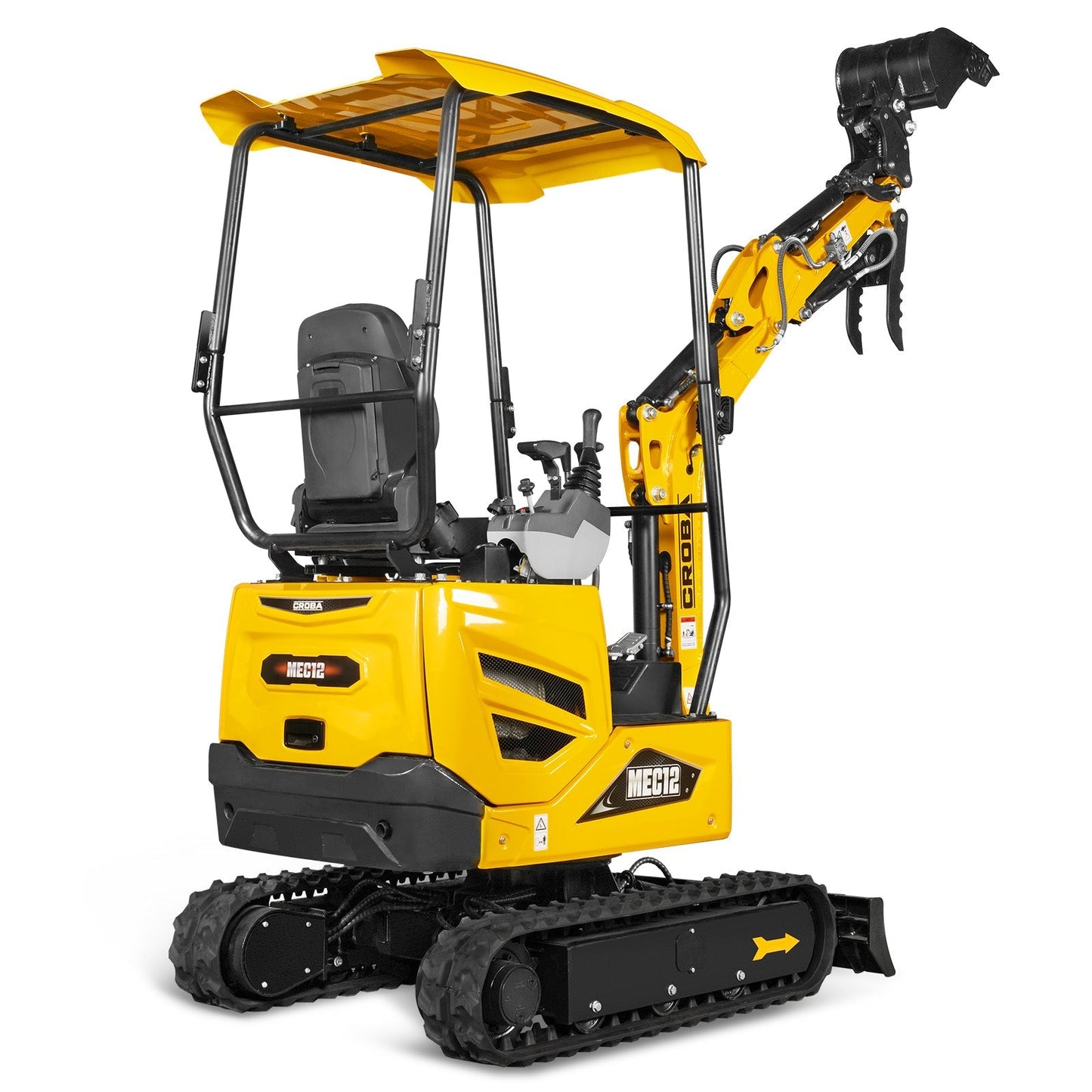 MechMaxx MEC12 Mini Excavator Kubota D722 Engine 65.7" Max Digging Depth 1.2 Ton 2700 lbs Operating Weight New