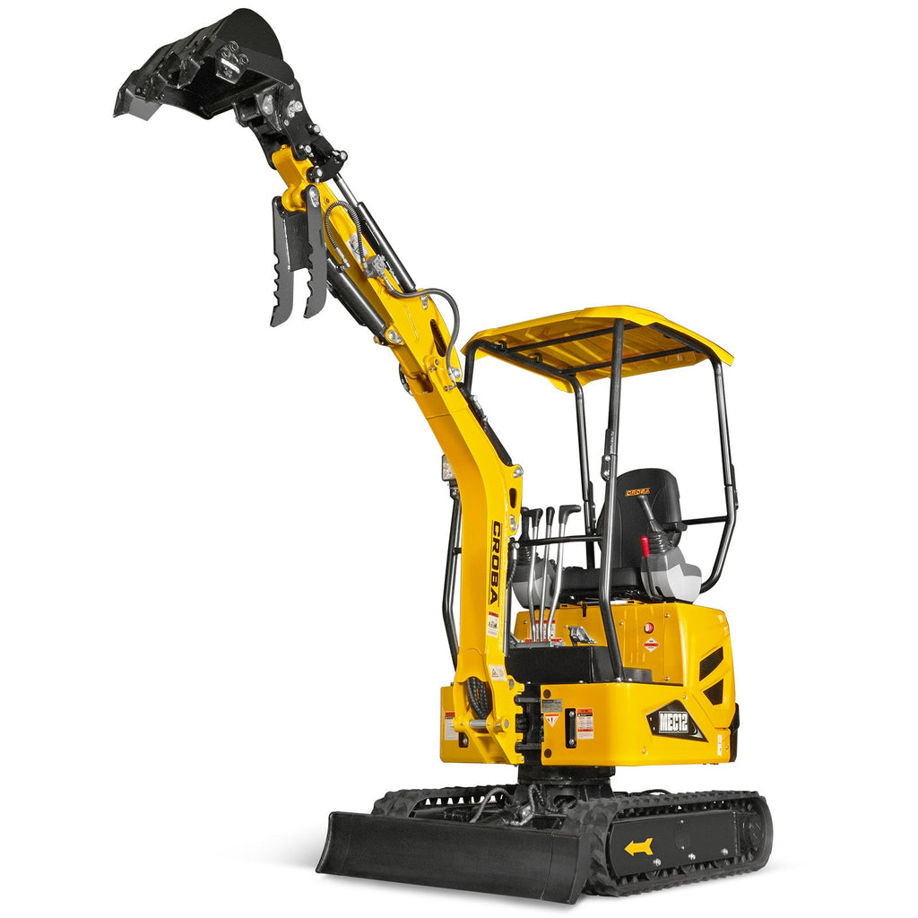 Mini Compact Excavator Kubota D722 Engine,  65.7" Max. Digging Depth, 1.2Ton, 2700 LBS Operating Weight,  MEC12