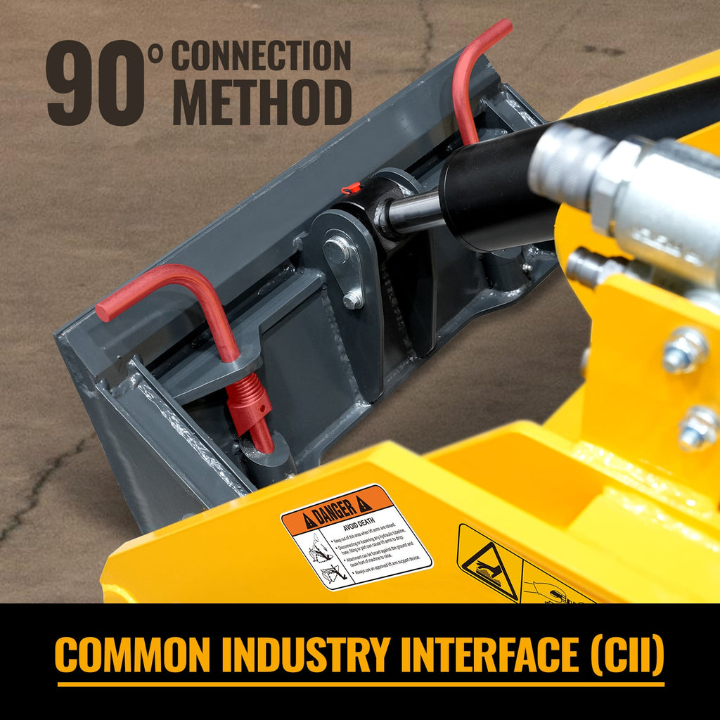 Mini Skid Steer Stand On Compact Track Loader ( 4 in 1 bucket included ) with 25HP KUBOTA D1105 Diesel Engine,  Common Industry Interface (CII),  CROBA  STL1000