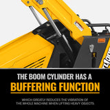 Mini Skid Steer Stand On Compact Track Loader ( 4 in 1 bucket included ) with 25HP KUBOTA D1105 Diesel Engine,  Common Industry Interface (CII),  CROBA  STL1000