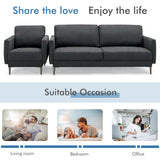 Costway Modern Sofa Couch Metal Legs Comfy Backrest Cushion 34578192 New