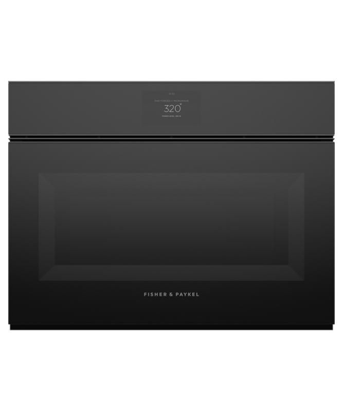 Fisher Paykel  Convection Speed Oven, 24", 22 Function - Black Glass (OM24NMTNB1)