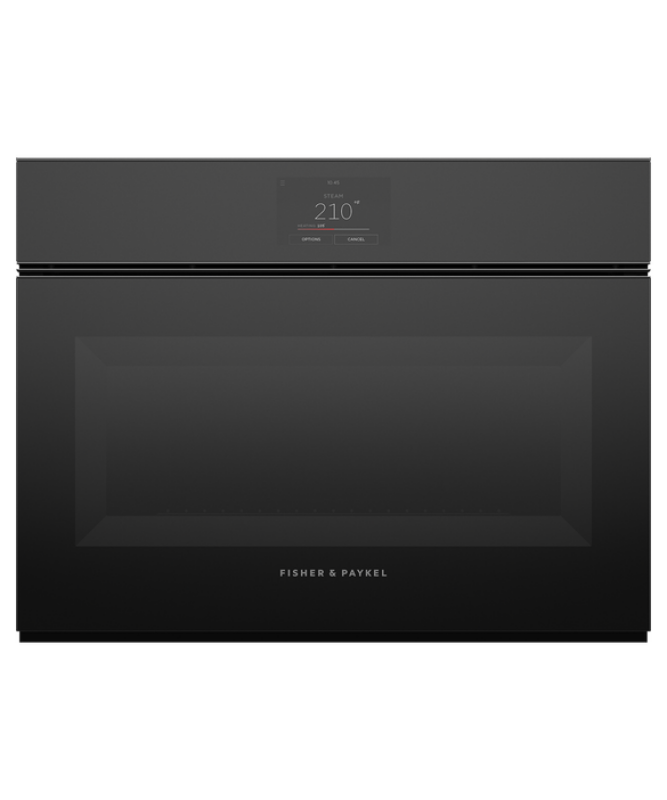 Fisher Paykel  Combination Steam Oven, 24", 23 Function - Black Glass (OS24NMTNB1)
