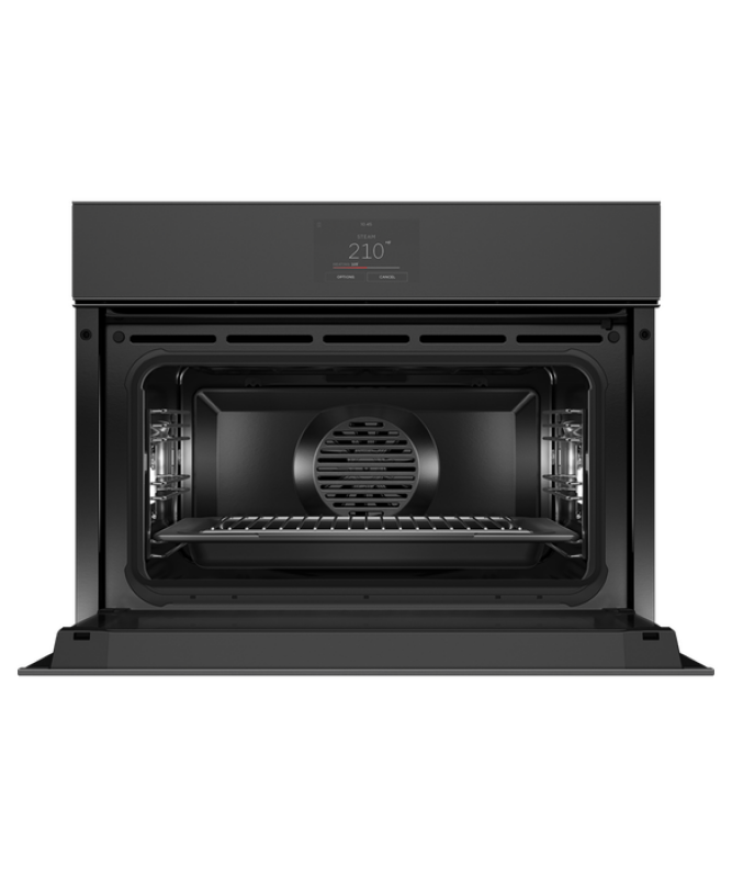 Fisher Paykel  Combination Steam Oven, 24", 23 Function - Black Glass (OS24NMTNB1)
