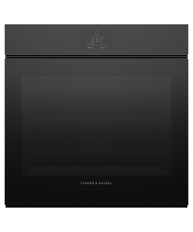 Fisher Paykel  Combination Steam Oven, 24", 23 Function - Black Glass (OS24SMTNB1)