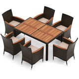 Costway Outdoor Patio Furniture Bundle Set Umbrella Swing Bistro 97764753 New