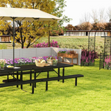 Costway Outdoor Patio 6-in-1 Garden Dining Relaxation Combo Set 93863994 New