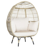 Costway Rattan Egg Lounge Chair & 2-Seat Sofa Patio Furniture Set 60199632 New
