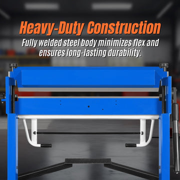 MechMaxx PBA5014' Clamp Pan and Box Brake 50" Light Duty Sheet Metal Folding Machine 0-135° Bending Angle 1.9" Clamping Lift 2" Box Depth New