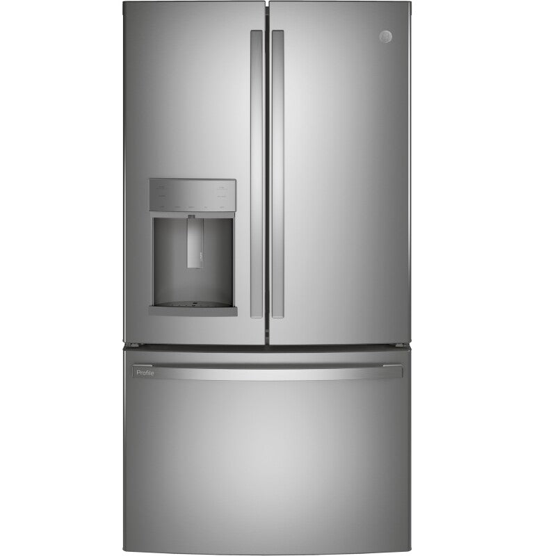 GE Profile  27.7 Cu. Ft. Fingerprint Resistant French-Door Refrigerator with Hands-Free AutoFill - Fingerprint Resistant Stainless Steel (PFE28KYNFS)